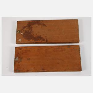 Zwei Ikonen mit Heiligenbildnissen