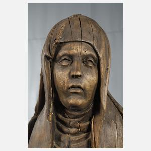 Geschnitzte Heiligenplastik