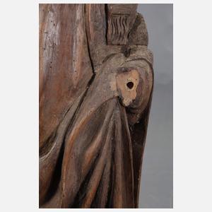 Geschnitzte Heiligenplastik