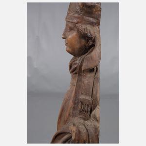 Geschnitzte Heiligenplastik