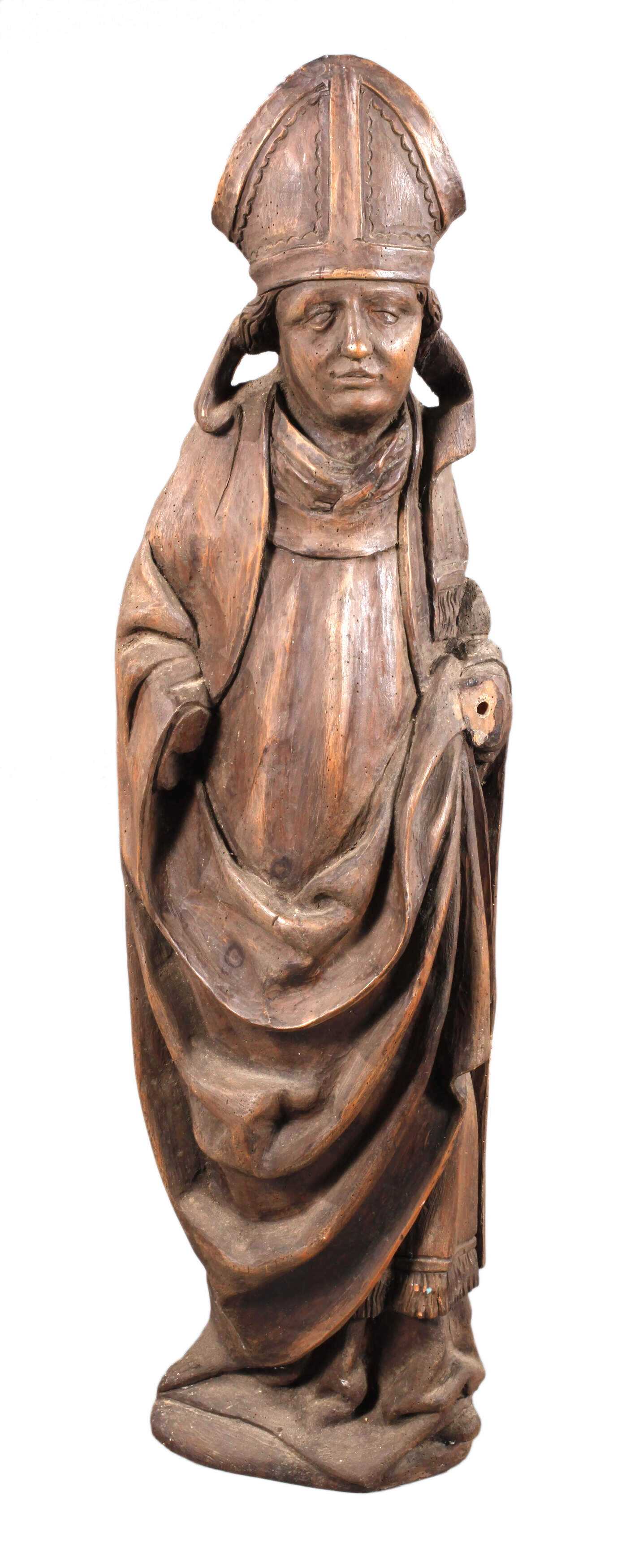 Geschnitzte Heiligenplastik