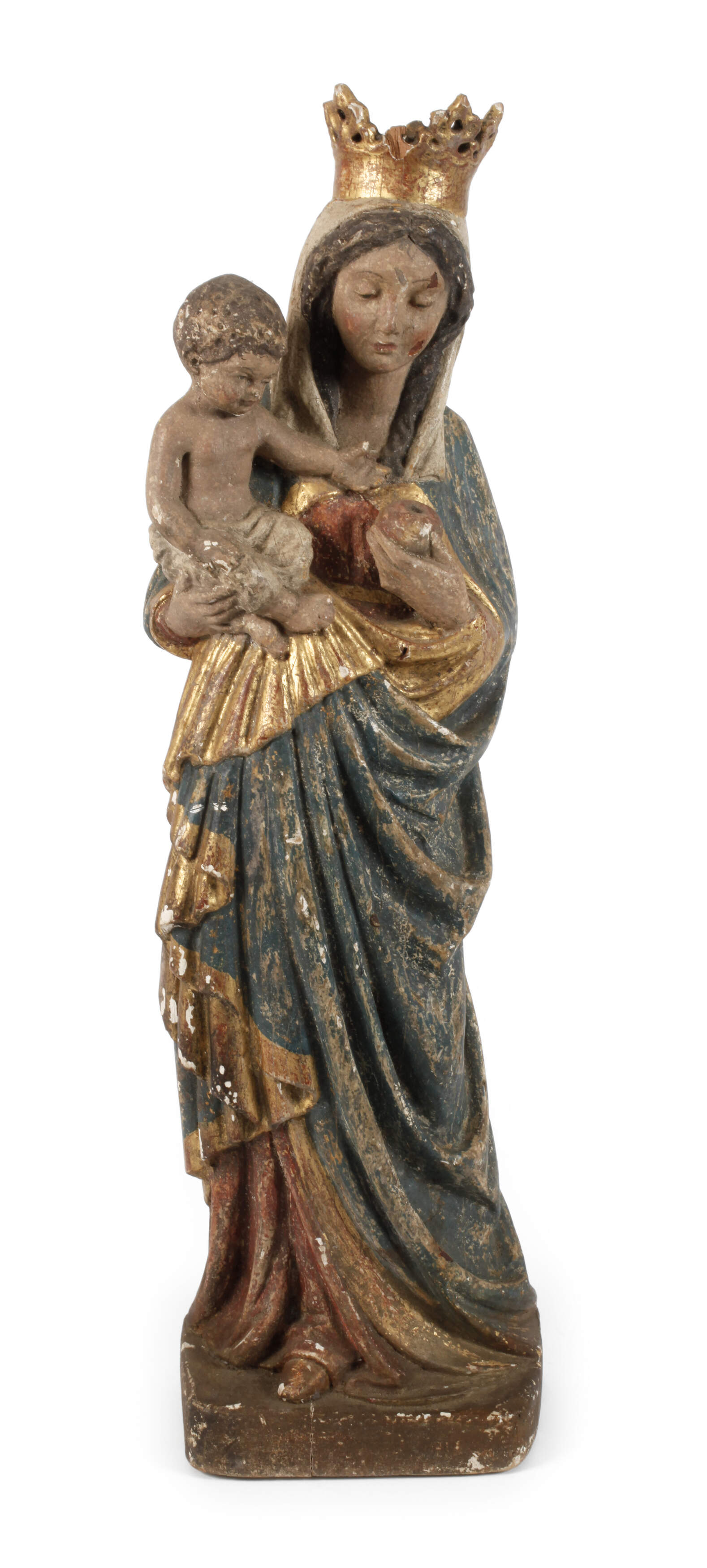 Geschnitzte Marienplastik