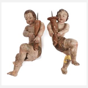 Paar barocke Leuchterengel