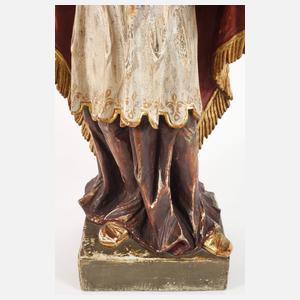 Geschnitzte Heiligenplastik