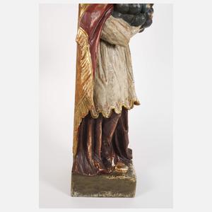 Geschnitzte Heiligenplastik