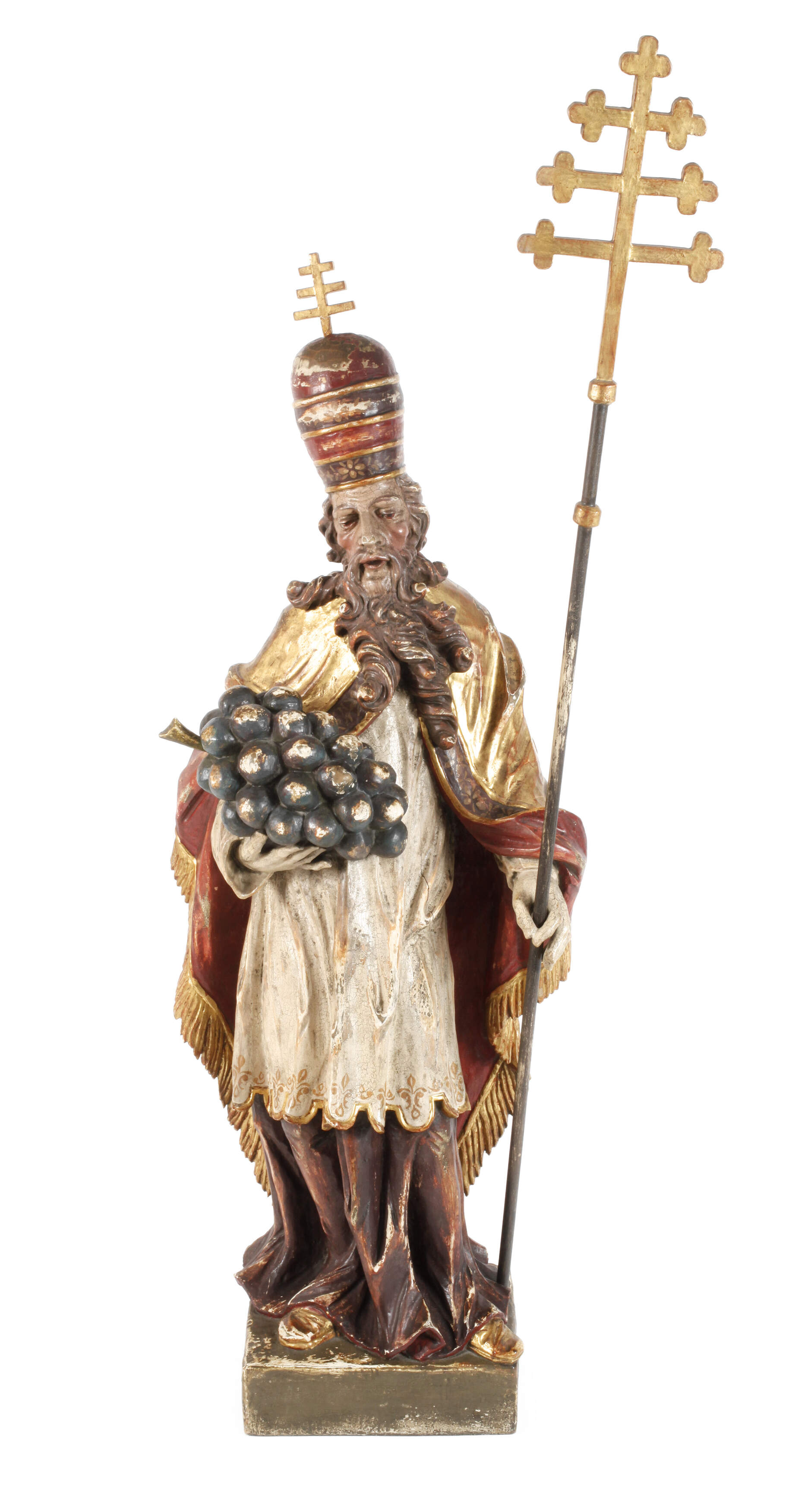 Geschnitzte Heiligenplastik