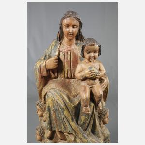 Geschnitzte Heiligenplastik