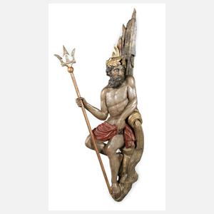 Mythologische Schnitzerei