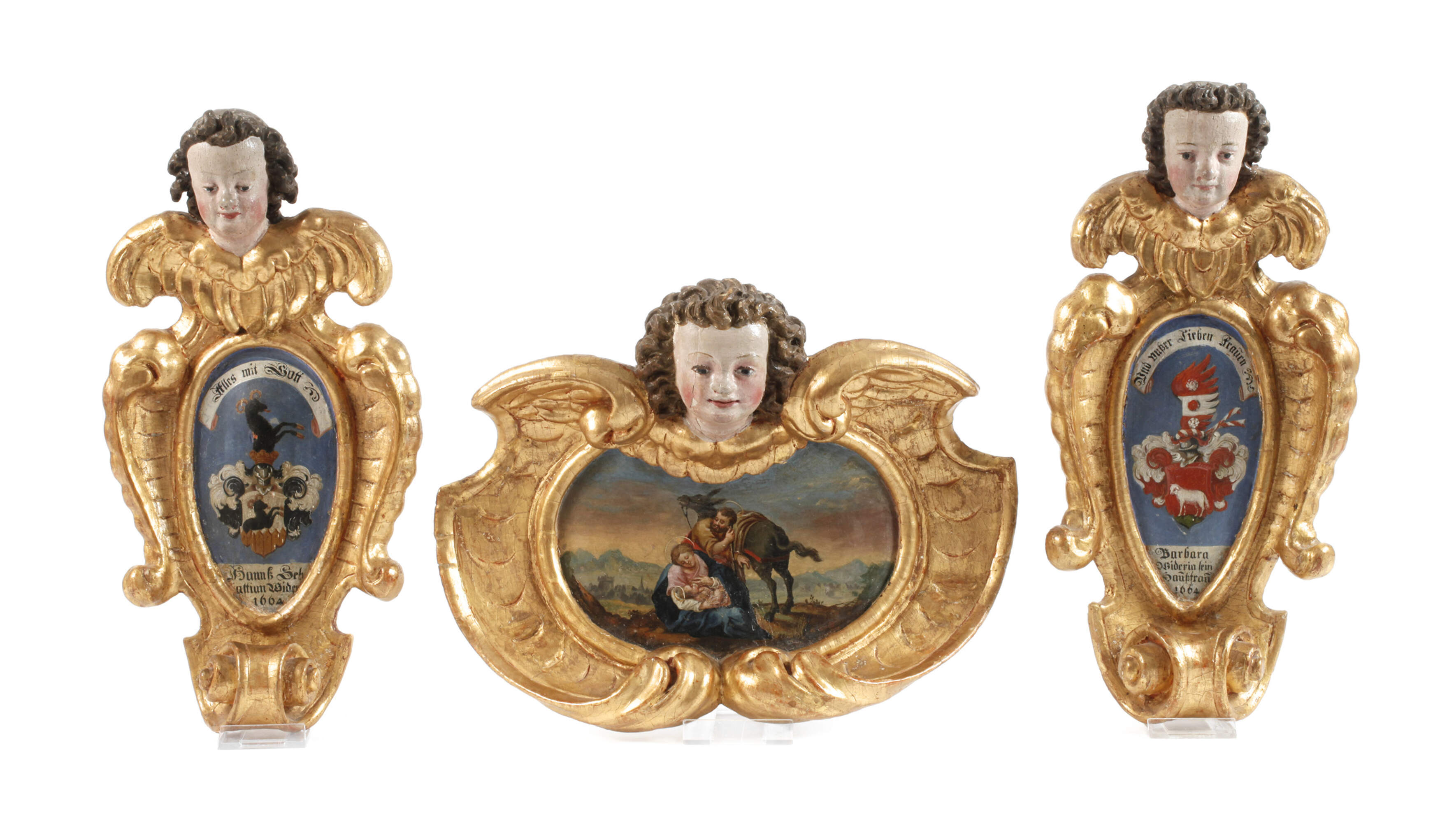 Drei barocke Supraporten