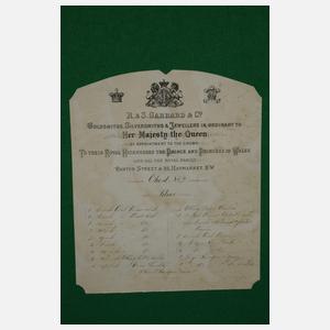 Transportkiste für ein Silberservice