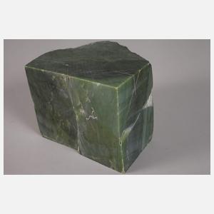 Grüner Jadeblock