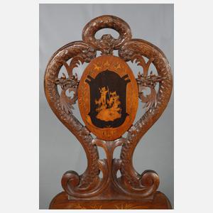 Albert Schild Interlaken, jagdliche Sitzgruppe