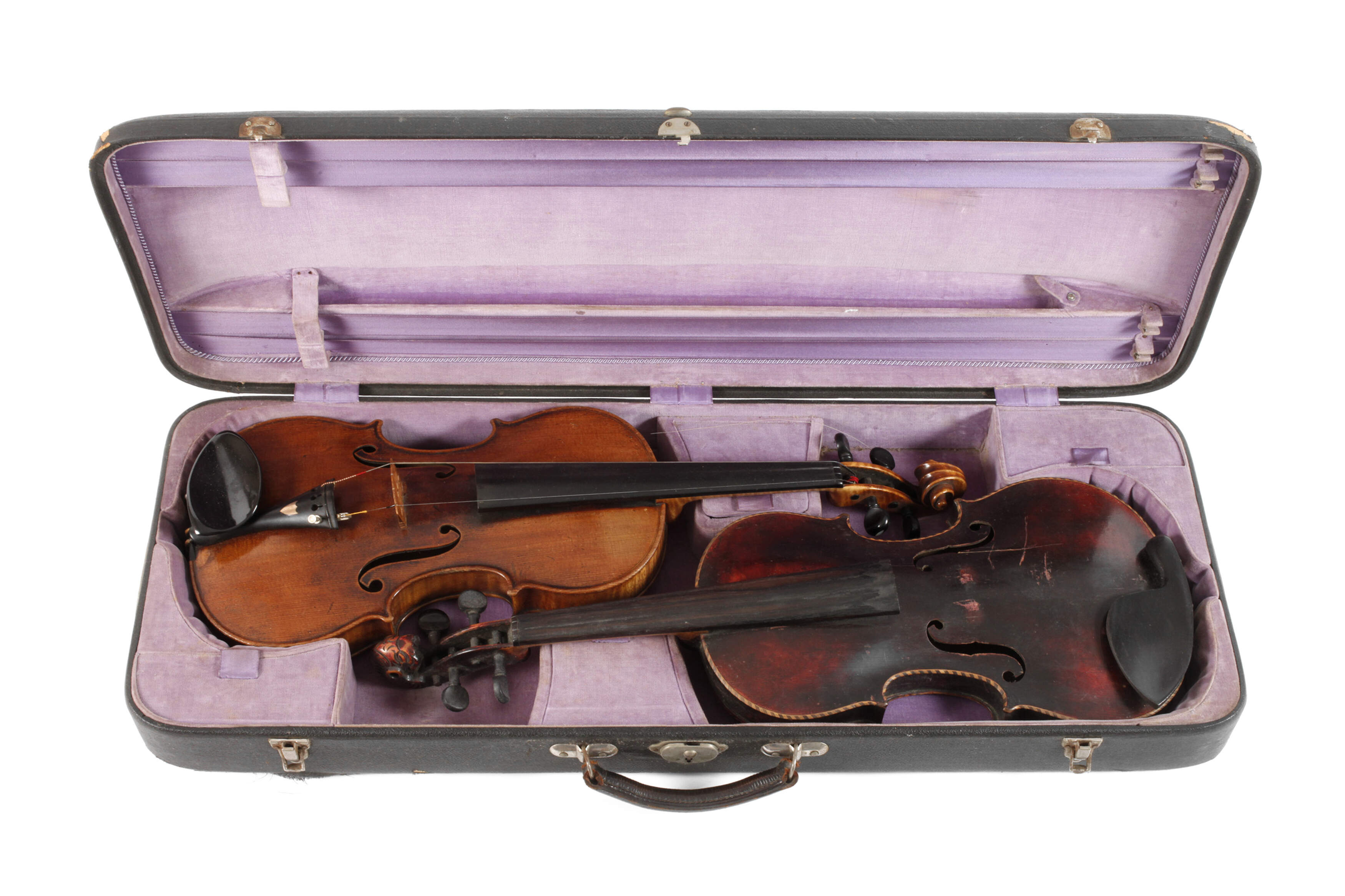 Zwei Violinen im Etui