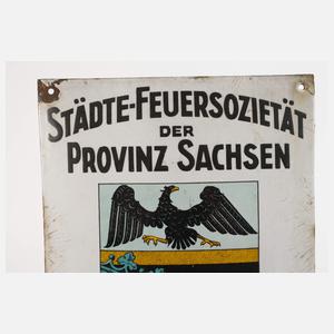 Emailleschild Sachsen