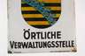 Emailleschild Sachsen