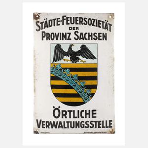Emailleschild Sachsen