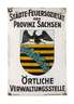Emailleschild Sachsen