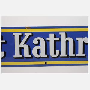 Emailleschild Kathreiner