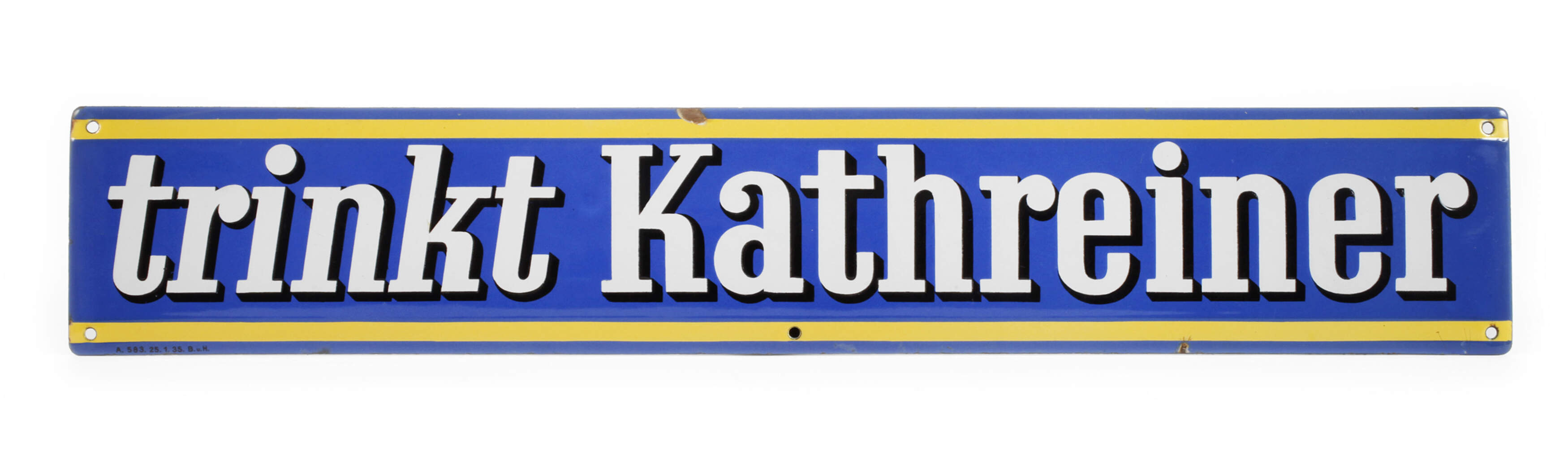 Emailleschild Kathreiner