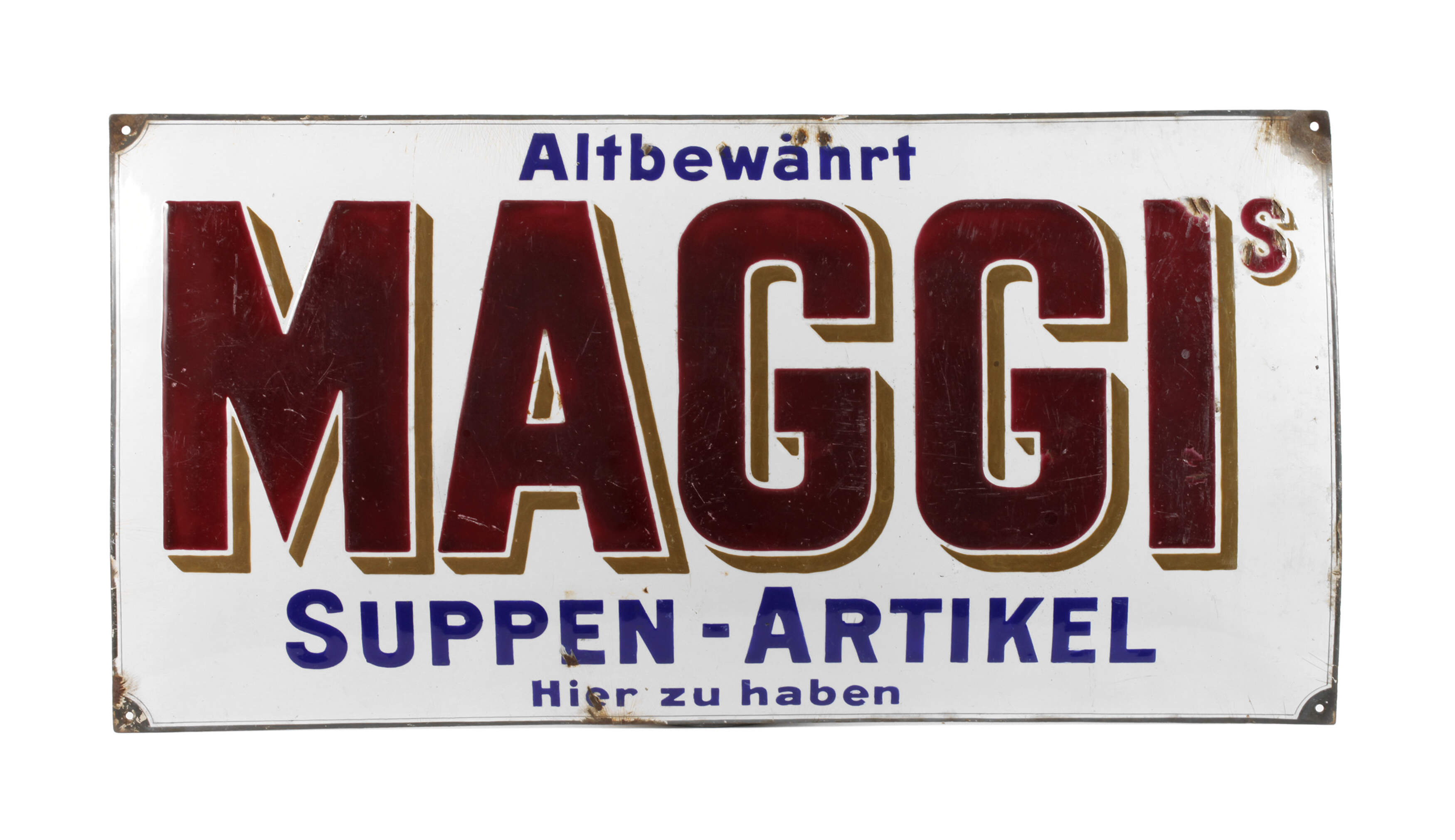 Emailleschild Maggi