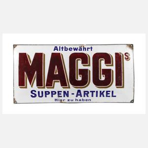 Emailleschild Maggi