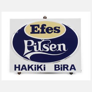 Emailleschild Efes Pilsen