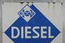 Emailleschild Diesel
