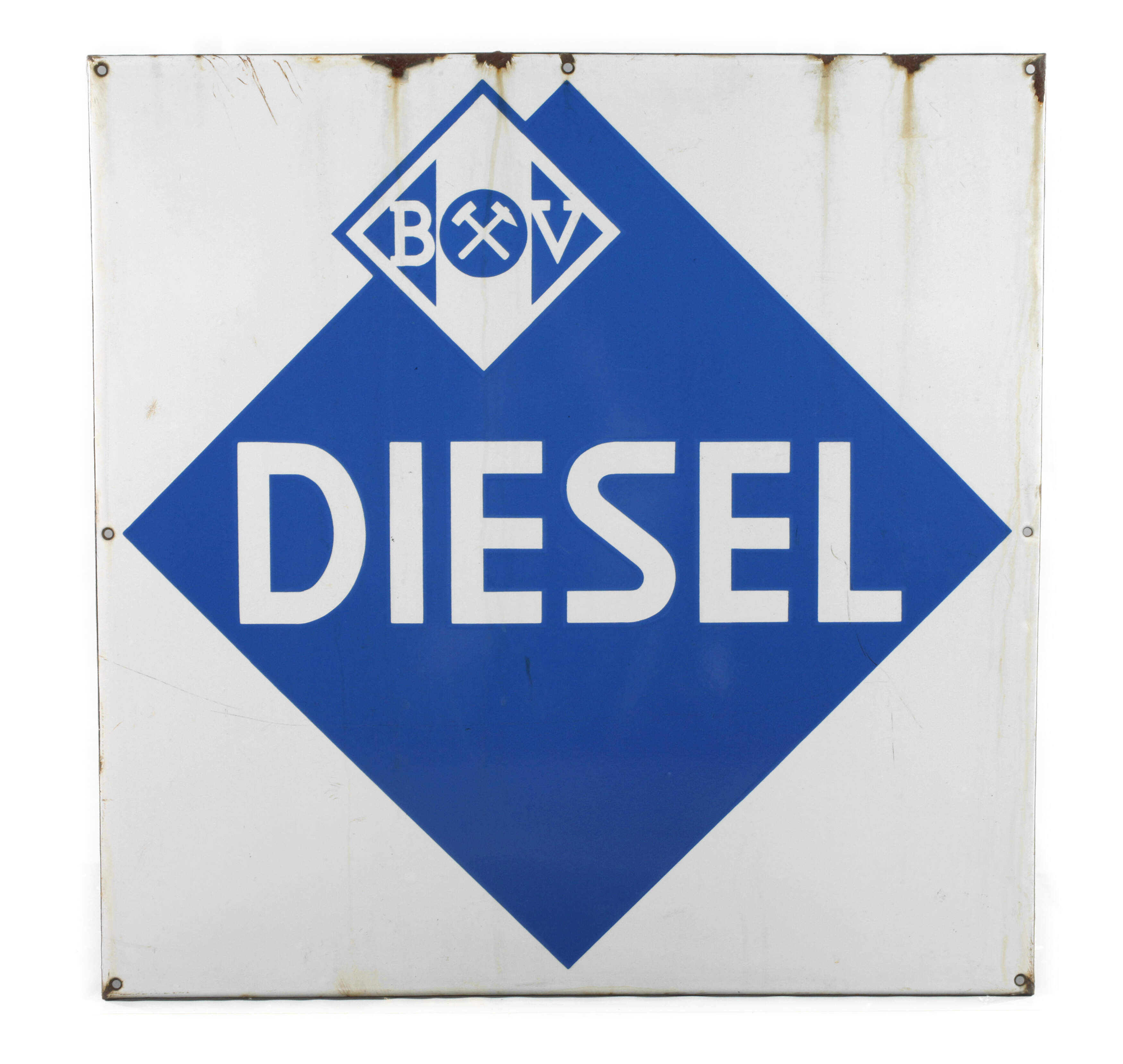 Emailleschild Diesel