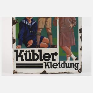 Emailleschild Kübler
