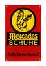 Emailleschild Mercedes Schuhe