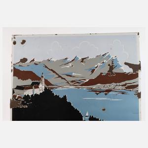 Großes Emailleschild