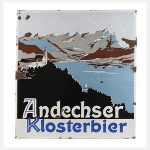 Großes Emailleschild