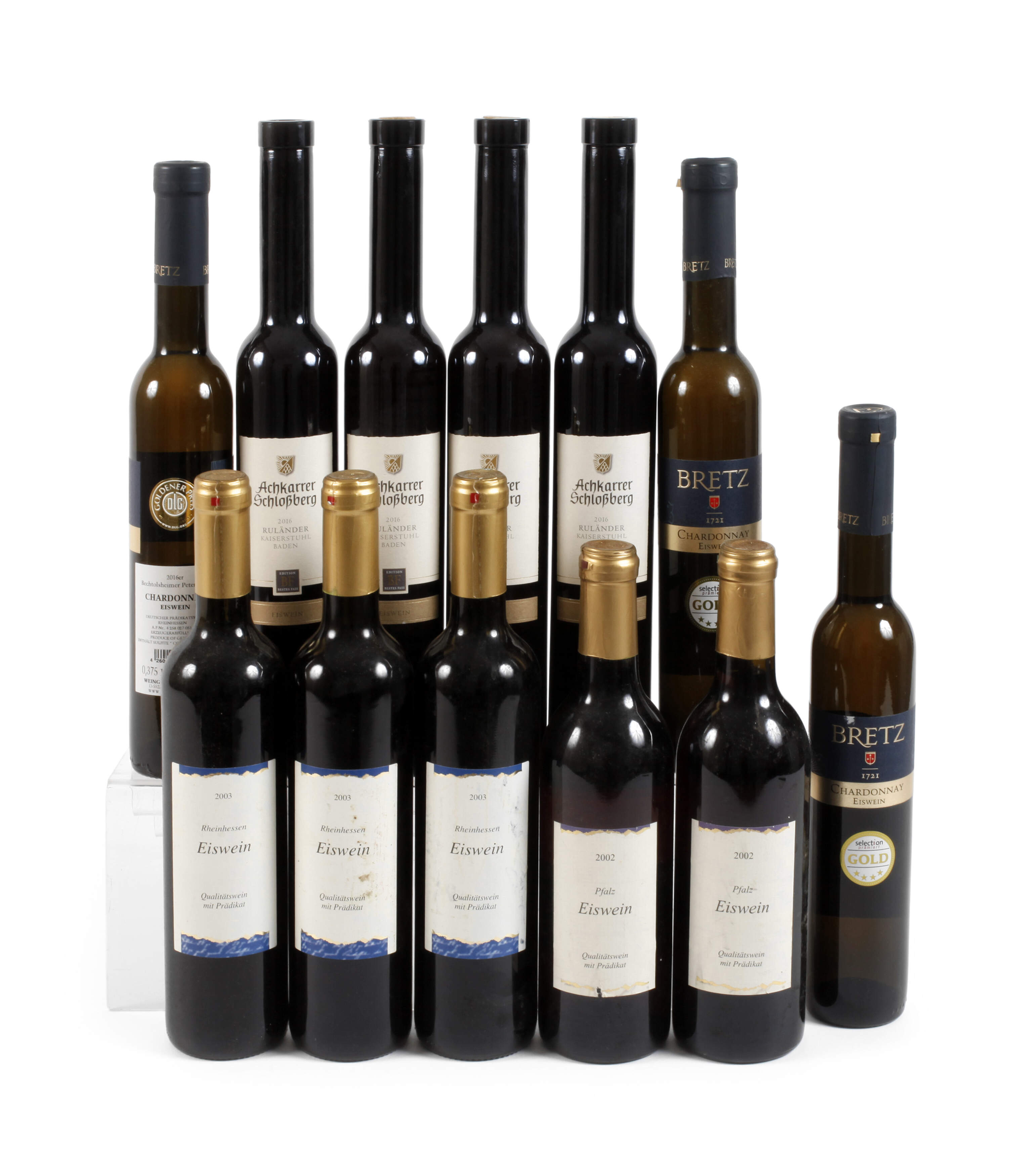 Zwölf Flaschen Eiswein