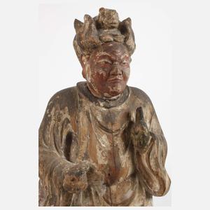 Geschnitzte Figur des Guandi