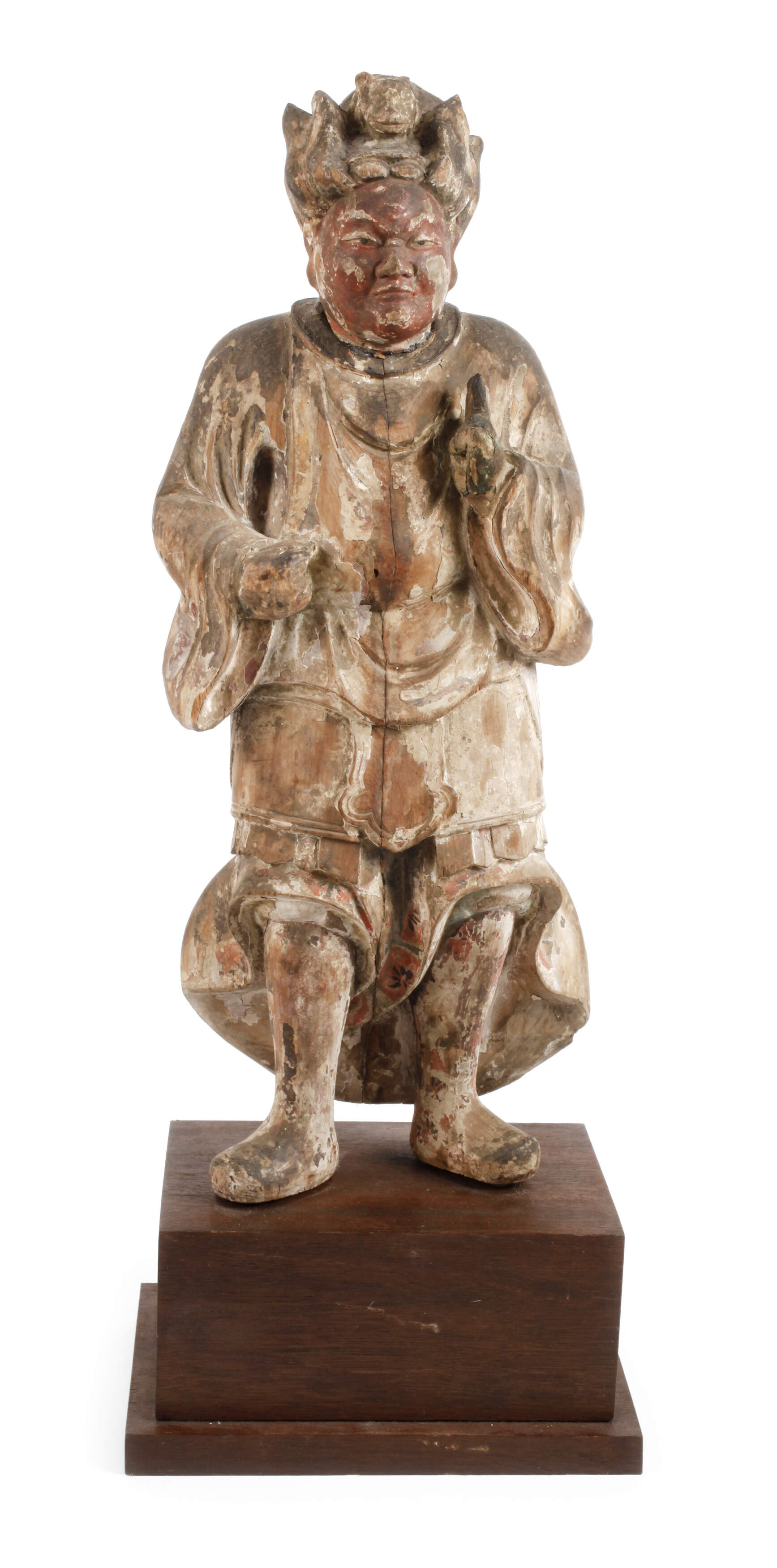 Geschnitzte Figur des Guandi