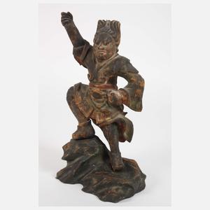 Zwei geschnitzte Figuren