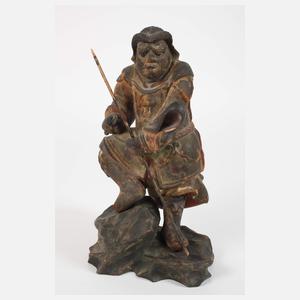 Zwei geschnitzte Figuren