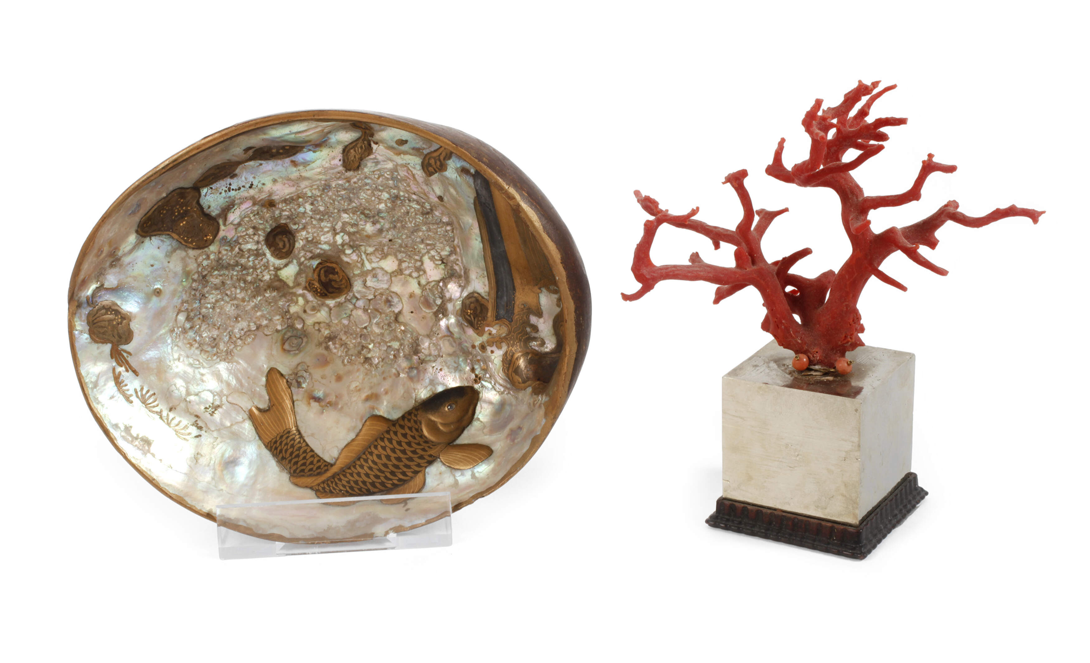 Zwei Kunstkammerobjekte