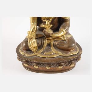 Bronzeplastik Buddha Shakyamuni