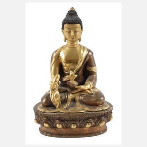 Bronzeplastik Buddha Shakyamuni