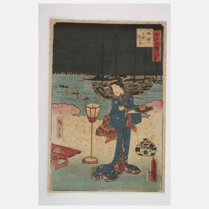 Farbholzschnitt Utagawa Hiroshige