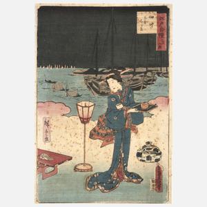 Farbholzschnitt Utagawa Hiroshige