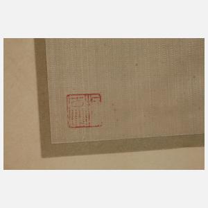 Drei Seidenmalereien