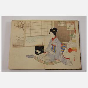 Fünf japanische Leporellos aus der Meiji Zeit