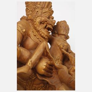 Große Schnitzerei Bali