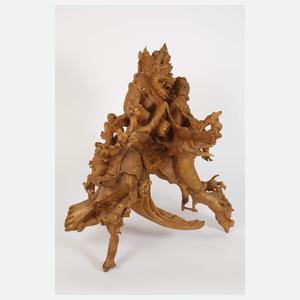 Große Schnitzerei Bali