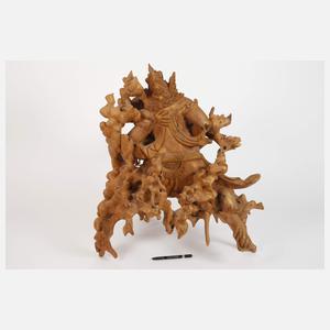 Große Schnitzerei Bali