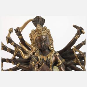 Bronzeplastik Durga Devi