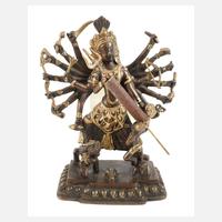 Bronzeplastik Durga Devi111