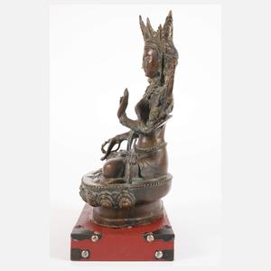 Bronzeplastik Grüne Tara